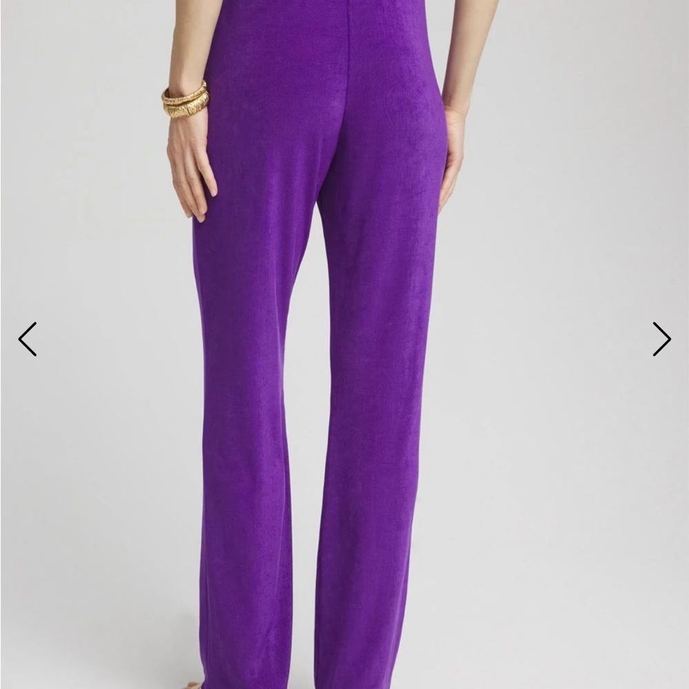 CHICO’S Petite Travelers No Tummy Pants BRAND NEW SIZE:3P (16-18XL) PURPLE